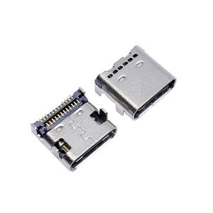 TYPE-C母座24P 雙排貼片 L=7.9MM 六孔殼